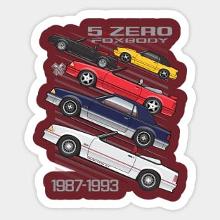 5.ZERO Stang Stances Sticker